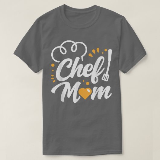 Chef mama Cook Moeder Cooking Mama Mothers Da T-shirt (Design voorkant)