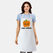 Chef Mama, Gepersonaliseerde Schattigee Thanksgivi Schort (Gedragen)