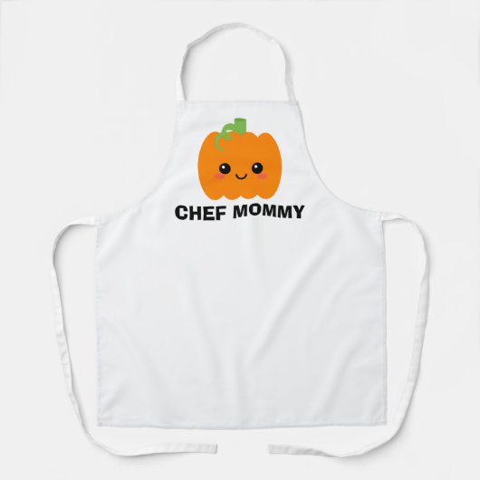 Chef Mama, Gepersonaliseerde Schattigee Thanksgivi Schort (Voorkant)