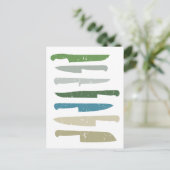 Chef-messen Briefkaart (Staand voorkant)