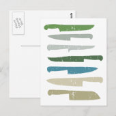 Chef-messen Briefkaart (Voorkant / Achterkant)