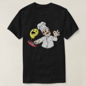 Chef met Chef pet Fried Egg en Pan T-shirt (Design voorkant)