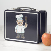 Chef met Chef's pet en soep lepel (In situ)