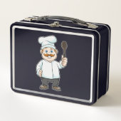 Chef met Chef's pet en soep lepel (Voorkant)