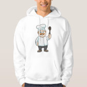 Chef met Chef's pet en soep lepel Hoodie (Voorkant)