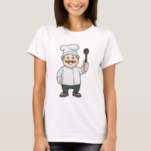 Chef met Chef's pet en soep lepel T-shirt