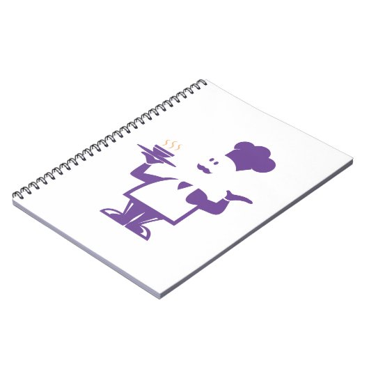 Chef met een kom soep notitieboek (Linkerzijde)