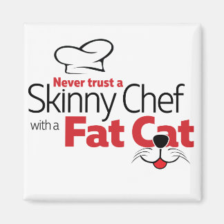 Chef met Fat Cat - Magneet
