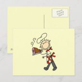 Chef Met Gebakken Ham Briefkaart (Voorkant / Achterkant)