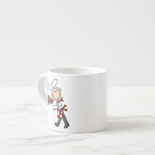 Chef Met Gebakken Ham Espresso Kop (Links)