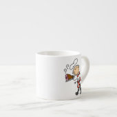 Chef Met Gebakken Ham Espresso Kop (Voorkant rechts)