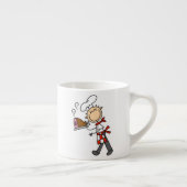 Chef Met Gebakken Ham Espresso Kop (Rechts)