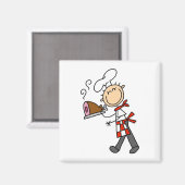 Chef Met Gebakken Ham Magneet (Voorkant / Achterkant)