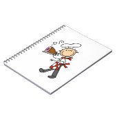 Chef Met Gebakken Ham Notitieboek (Linkerzijde)