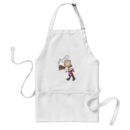Chef met Gebakken Ham Schort (Voorkant)