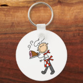 Chef Met Gebakken Ham Sleutelhanger (Voorkant)