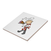 Chef Met Gebakken Ham Tegeltje (Zijkant)