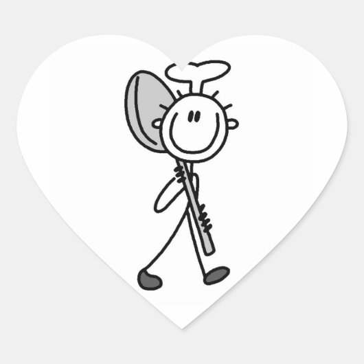 Chef Met Lepel Hart Sticker (Voorkant)