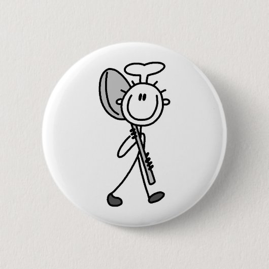 Chef Met Lepel Ronde Button 5,7 Cm (Voorkant)