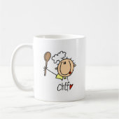 Chef met lepel Tshirts en geschenken Koffiemok (Links)
