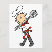 Chef met Salad Tangen Tshirts en Gifts Briefkaart (Voorkant)