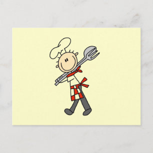 Chef Met Slagtangen Briefkaart