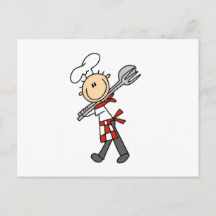 Chef Met Slagtangen Briefkaart