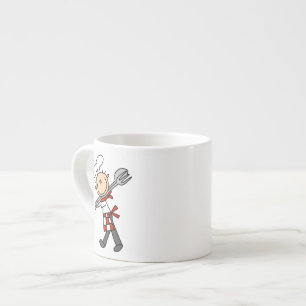 Chef Met Slagtangen Espresso Kop