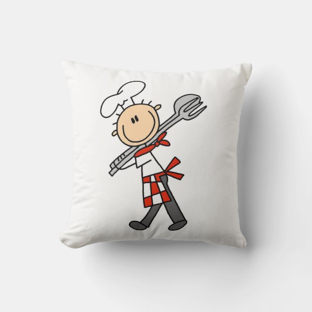Chef Met Slagtangen Kussen (Voorkant)
