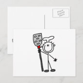 Chef Met Spatel Briefkaart (Voorkant / Achterkant)