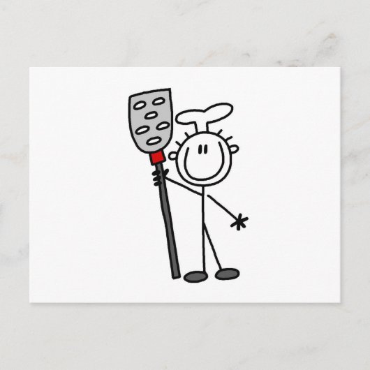 Chef Met Spatel Briefkaart (Voorkant)
