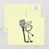 Chef Met Spatel Briefkaart (Voorkant / Achterkant)