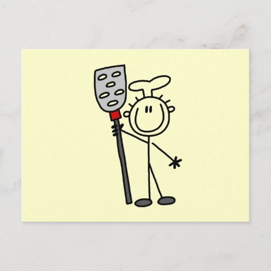 Chef Met Spatel Briefkaart (Voorkant)