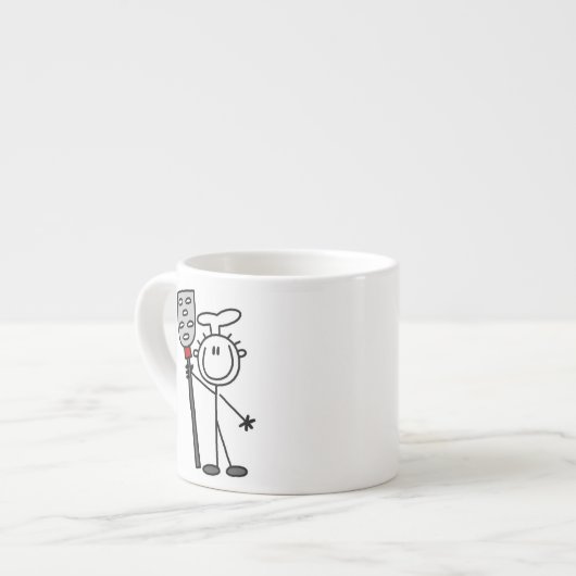 Chef Met Spatel Espresso Kop (Links)