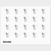 Chef Met Spatel Hart Sticker (Vel)