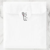 Chef Met Spatel Hart Sticker (Tas)
