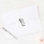 Chef Met Spatel Hart Sticker (Envelop)