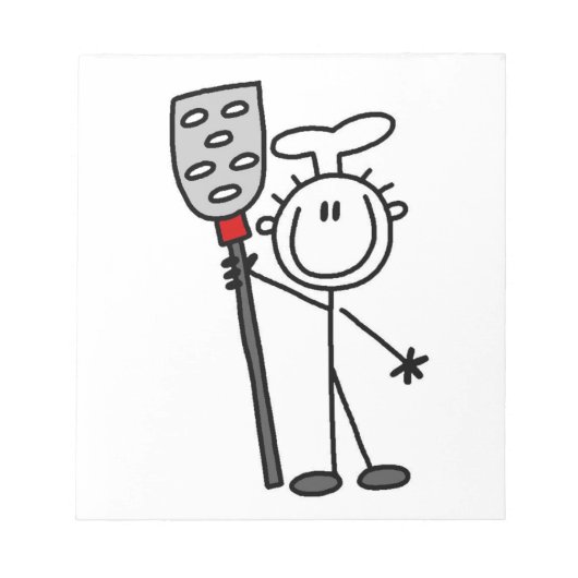 Chef Met Spatel Notitieblok (Voorkant)