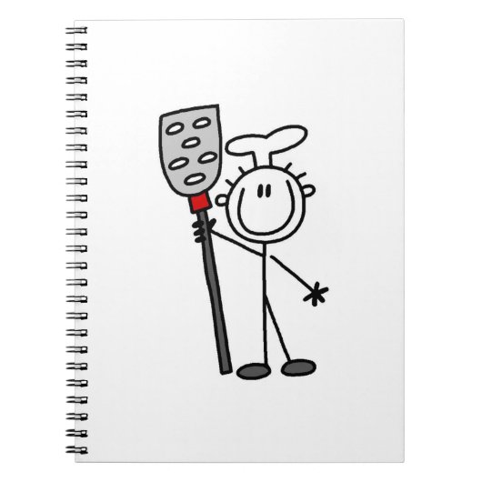 Chef Met Spatel Notitieboek (Voorkant)