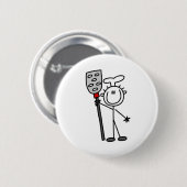 Chef Met Spatel Ronde Button 5,7 Cm (Voorkant /achterkant)