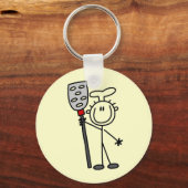 Chef Met Spatel Sleutelhanger (Voorkant)