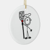 Chef met spatula keramisch ornament (Rechts)