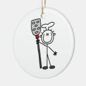 Chef met spatula keramisch ornament (Links)