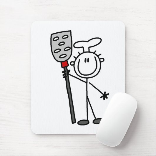 Chef met spatula muismat (Met muis)