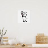 Chef met spatula poster (Keuken)