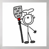 Chef met spatula poster (Voorkant)