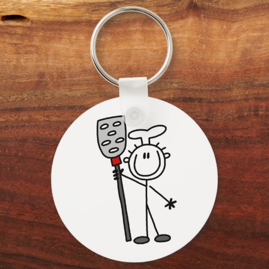 Chef met spatula sleutelhanger (Voorkant)