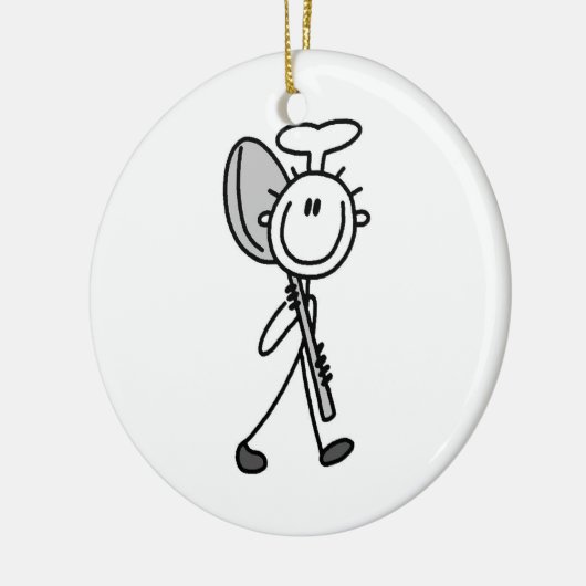 Chef met spleet keramisch ornament (Links)