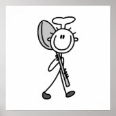 Chef met spleet poster (Voorkant)