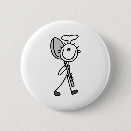 Chef met Spoon Ronde Button 5,7 Cm (Voorkant)
